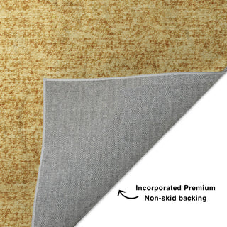 Dalyn Voyage VY2 Gold Machine Washable Area Rug Backing Image