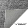 Dalyn Voyage VY2 Gray Machine Washable Area Rug Backing Image