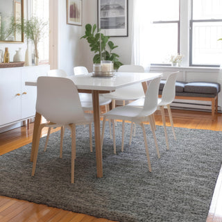 Dalyn Voyage VY2 Gray Machine Washable Area Rug Lifestyle Image Feature