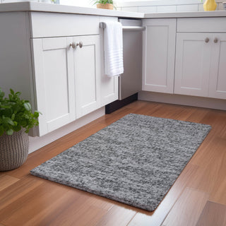 Dalyn Voyage VY2 Gray Machine Washable Area Rug Scatter Lifestyle Image Feature