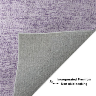 Dalyn Voyage VY2 Lavender Machine Washable Area Rug Backing Image