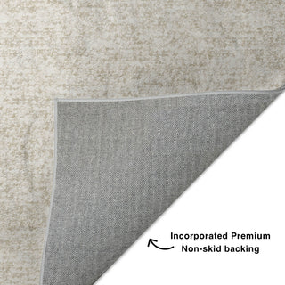 Dalyn Voyage VY2 Linen Machine Washable Area Rug Backing Image