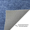Dalyn Voyage VY2 Navy Machine Washable Area Rug Backing Image