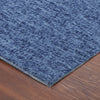 Dalyn Voyage VY2 Navy Machine Washable Area Rug Corner Image