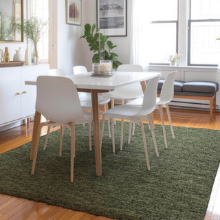 Dalyn Voyage VY2 Olive Machine Washable Area Rug Lifestyle Image Feature