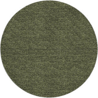Dalyn Voyage VY2 Olive Machine Washable Area Rug Round Main Image