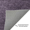 Dalyn Voyage VY2 Plum Machine Washable Area Rug Backing Image