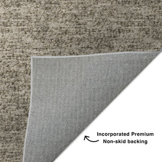 Dalyn Voyage VY2 Putty Machine Washable Area Rug Backing Image