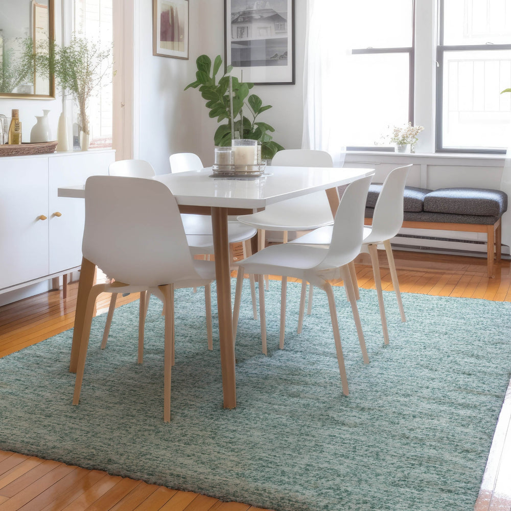 Dalyn Voyage VY2 Seafoam Machine Washable Area Rug Lifestyle Image Feature