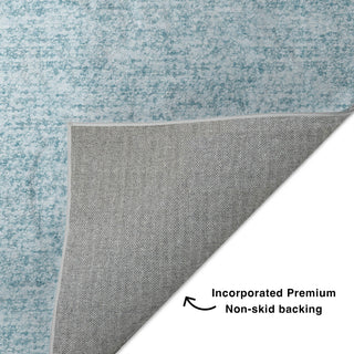 Dalyn Voyage VY2 Sky Machine Washable Area Rug Backing Image