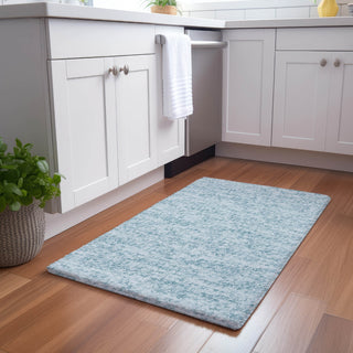 Dalyn Voyage VY2 Sky Machine Washable Area Rug Scatter Lifestyle Image Feature