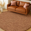Dalyn Voyage VY2 Spice Machine Washable Area Rug Round Lifestyle Image Feature