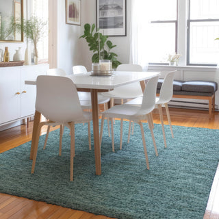 Dalyn Voyage VY2 Teal Machine Washable Area Rug Lifestyle Image Feature