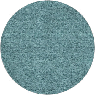 Dalyn Voyage VY2 Teal Machine Washable Area Rug Round Main Image