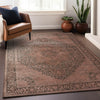 Dalyn Vizcia VZ3 Brown Area Rug Lifestyle Image Feature