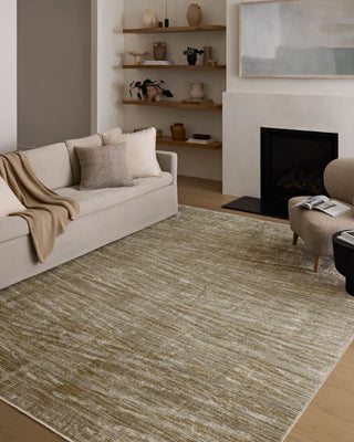Loloi II Wade WAE-01 Sage / Gold Area Rug Lifestyle Image Feature