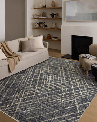 Loloi II Wade WAE-04 Midnight / Beige Area Rug Lifestyle Image Feature