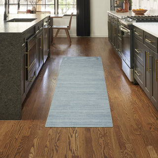 Nourison Washable Essentials WAE01 Aqua Area Rug Corner Image