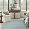 Nourison Washable Essentials WAE01 Aqua Area Rug Room Image Feature