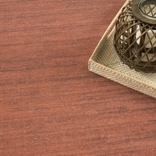 Nourison Washable Essentials WAE01 Brick Area Rug Corner Image
