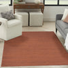 Nourison Washable Essentials WAE01 Brick Area Rug Corner Image