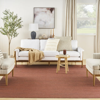 Nourison Washable Essentials WAE01 Brick Area Rug Room Image Feature
