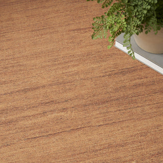 Nourison Washable Essentials WAE01 Copper Area Rug Corner Image