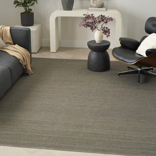 Nourison Washable Essentials WAE01 Green Area Rug Corner Image