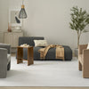 Nourison Washable Essentials WAE01 Ivory Grey Area Rug Room Image Feature