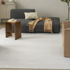 Nourison Washable Essentials WAE01 Ivory Grey Area Rug Corner Image