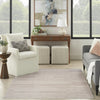 Nourison Washable Essentials WAE01 Ivory Mocha Area Rug Room Image Feature