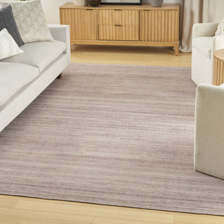 Nourison Washable Essentials WAE01 Ivory Mocha Area Rug Corner Image