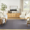 Nourison Washable Essentials WAE01 Navy Area Rug Room Image Feature