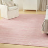 Nourison Washable Essentials WAE01 Pink Area Rug Corner Image