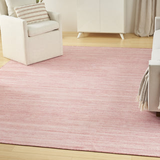 Nourison Washable Essentials WAE01 Pink Area Rug Corner Image