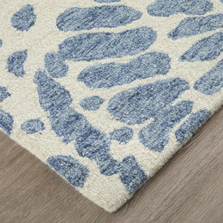 Feizy Wallace 8A39F Blue/Ivory Area Rug Corner Image 