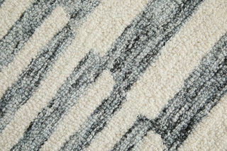 Feizy Wallace 8A42F Gray/Ivory Area Rug Close Up