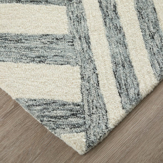 Feizy Wallace 8A42F Gray/Ivory Area Rug Corner 