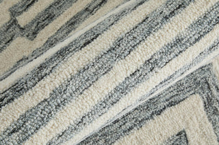 Feizy Wallace 8A42F Gray/Ivory Area Rug Close Up 2