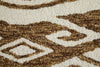 Feizy Wallace 8A43F Brown/White Area Rug Close Up