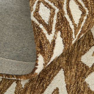 Feizy Wallace 8A43F Brown/White Area Rug Detail Image
