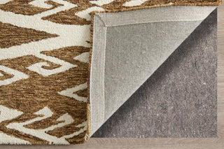 Feizy Wallace 8A43F Brown/White Area Rug Backing
