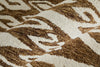 Feizy Wallace 8A43F Brown/White Area Rug Close Up 2