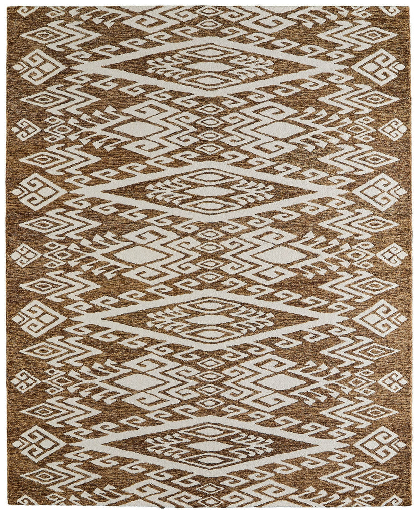 Feizy Wallace 8A43F Brown/White Area Rug main image