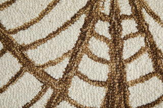 Feizy Wallace 8A44F White/Brown Area Rug Close Up