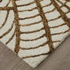 Feizy Wallace 8A44F White/Brown Area Rug Corner 
