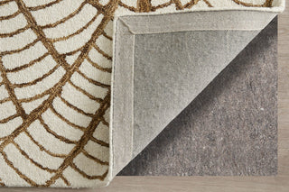 Feizy Wallace 8A44F White/Brown Area Rug Backing