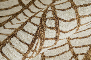 Feizy Wallace 8A44F White/Brown Area Rug  Close Up 2