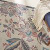 Nourison Washables Collection WAW01 Beige Area Rug by Waverly Corner Image