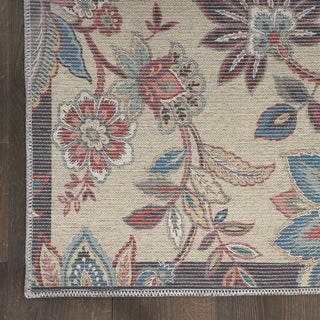 Nourison Washables Collection WAW01 Beige Area Rug by Waverly Detail Image